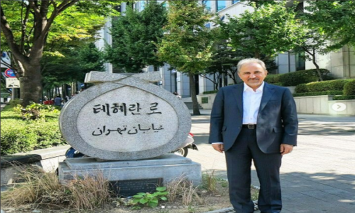 پیاده‌روی شهردار تهران در خیابان «تهران» کره جنوبی/عکس