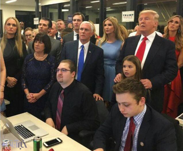 ترامپ و خانواده‌اش نگران نتیجه انتخابات/عکس