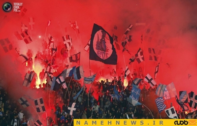 شادی طرفداران ناپولی در بلونیا