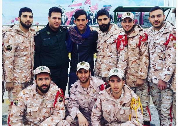 تصویری از بختیار رحمانی در پادگان