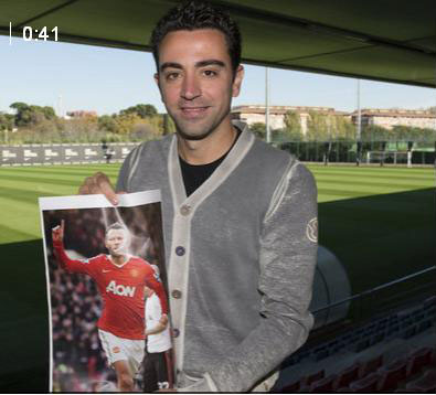 تشکر ژاوي از رايان گيگز (عکس)