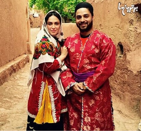 بابک جهانبخش و همسرش در لباس محلی/ عکس