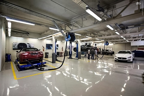 تصویری از مرکز سرویس مازراتی در تهران