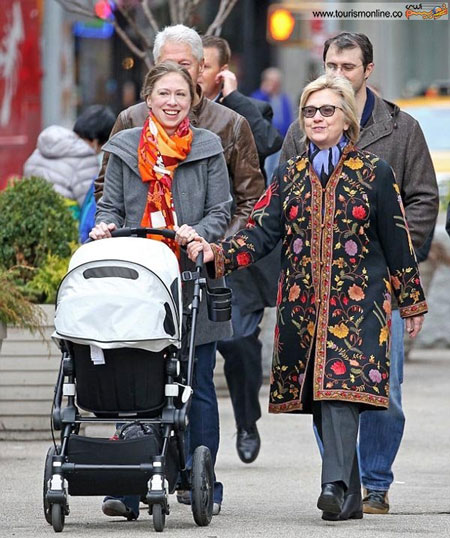 تیپ متفاوت هیلاری و دخترش /عکس