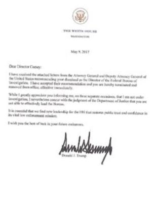 ترامپ رئیس FBI را هنگام سفر کاری برکنار کرد