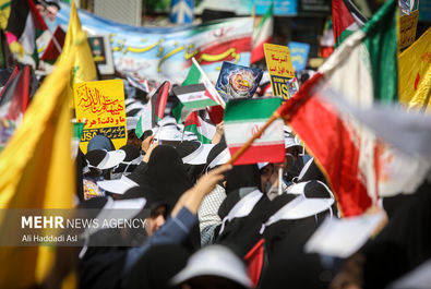 اجتماع دانش‌آموزان درحمایت از کودکان غزه